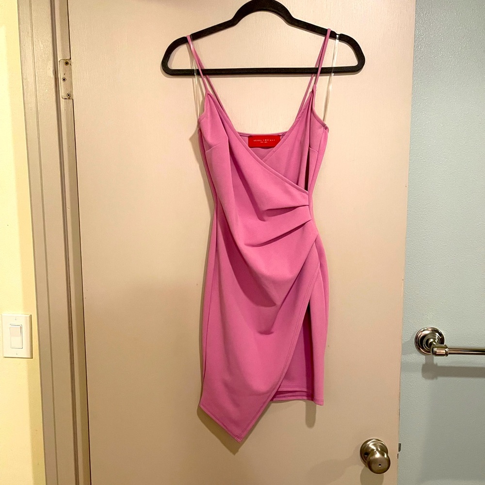 Pink mini dress